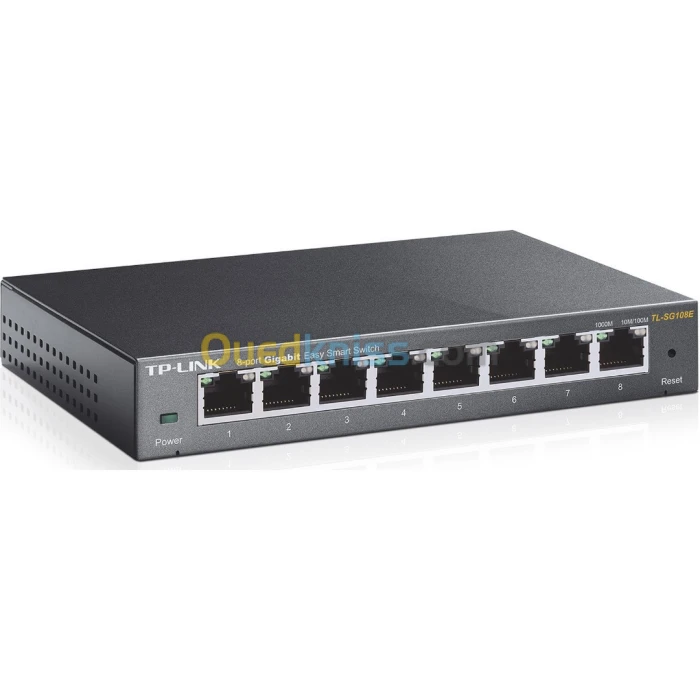 TP-Link TL-SG108E Manageable Switch Ethernet 8 Ports Gigabit Hub RJ45, Switch Manageable