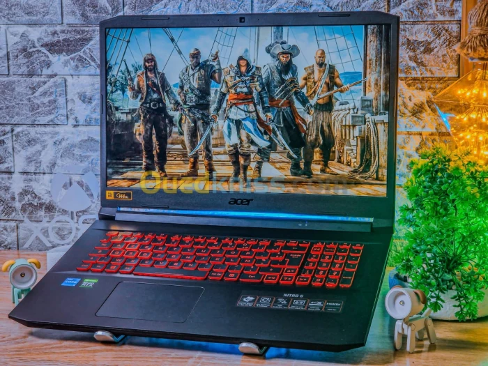 ACER NITRO 5 /intel I5 -11400H/ ram 16GO/ disk 512 gb ssd/nvidia RTX 3050TI 04GB/17POUCE 144HZ   