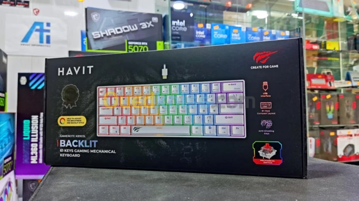 CLAVIER HAVIT MECANIQUE KB903L WHITE