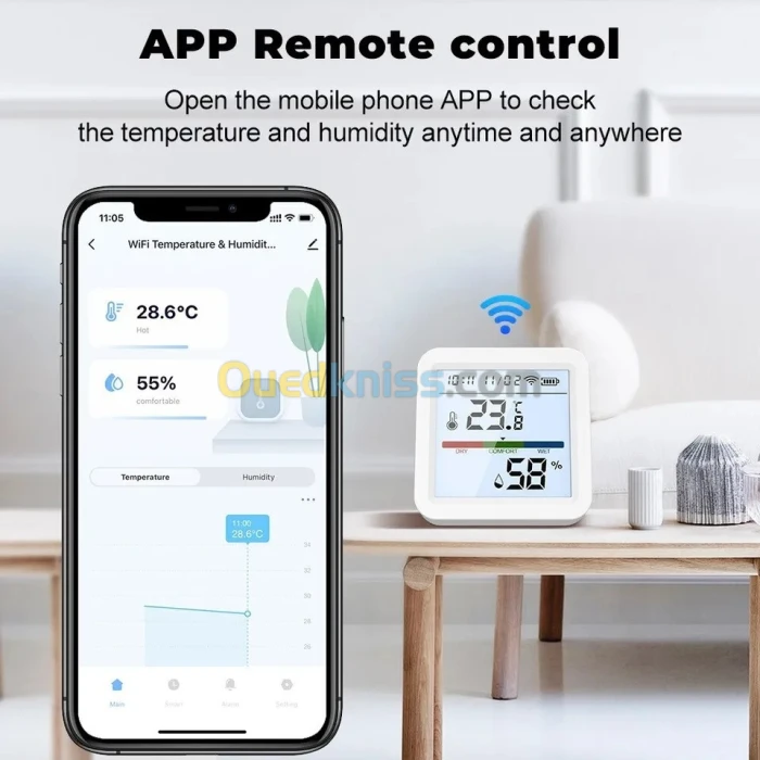 Capteur de température et humidité smart