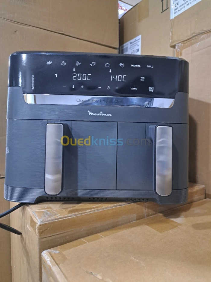 FRITEUSE MOULINEX DUAL EASY FRY & GRILL 8.3L 2IN1 EZ905D20