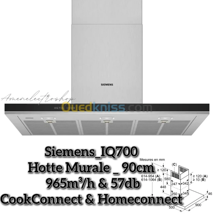 Hotte Murale 90cm IQ700