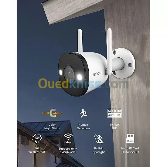 IMOU Bullet 4MP 2K WIFI IP Etanche Full COLOR