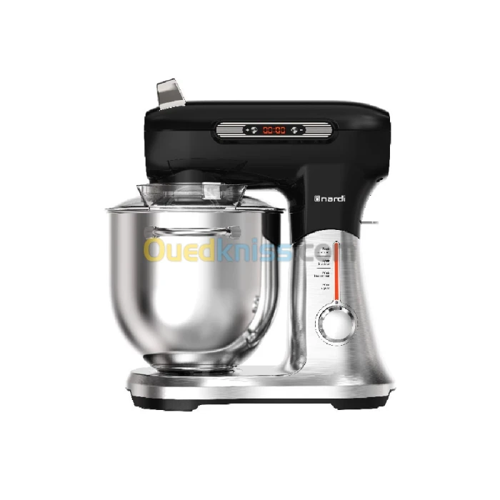 Pétrin NARDI MAESTRO PASTA Multi Fonctions Afficheur Numérique-1500W 6,5L Noir Inox NP-MP2SN