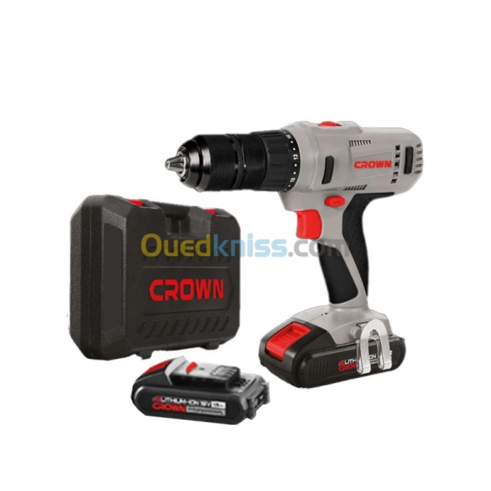 Visseuse Perceuse Sans Fil 18V 2 Batterie 1,5AH CROWN | CT21056LM-1.5 BMC