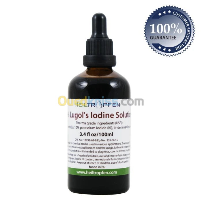 heiltropfen 5% SOLUTION D'IODE DE LUGOL 100ML لوغول 5% محلول اليود