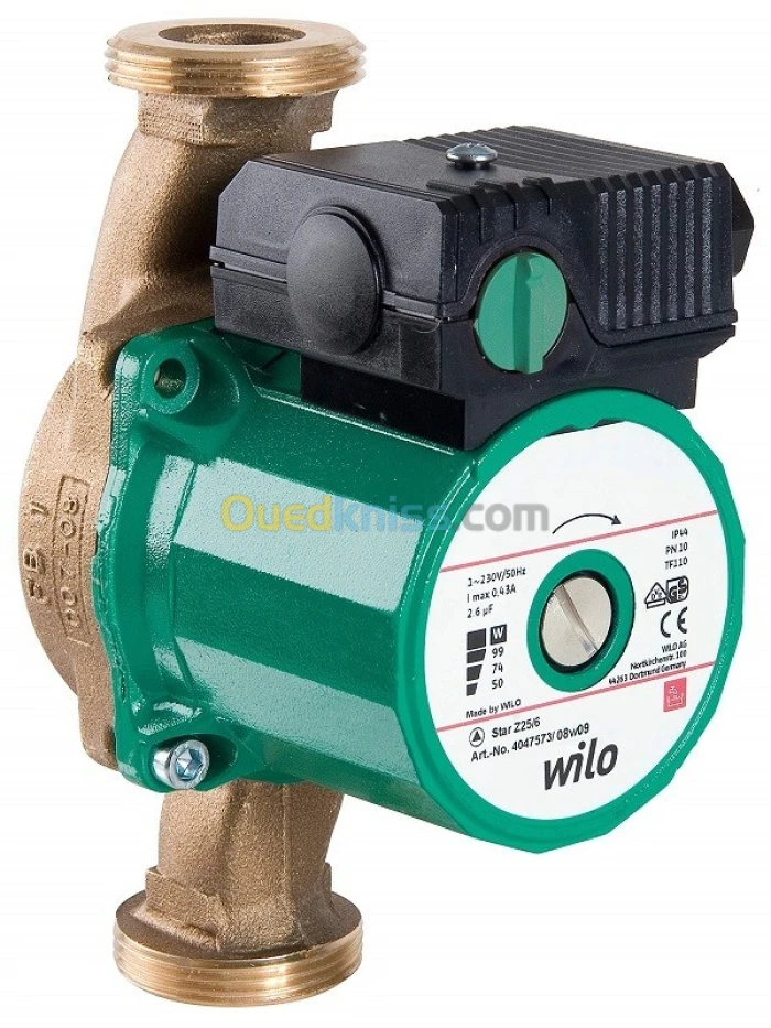 Pompe de recyclage en LAITON Wilo 26