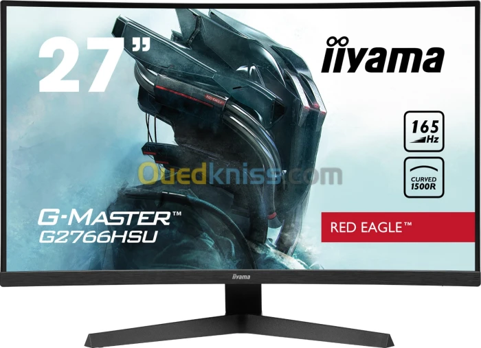 MONITEUR IIYAMA 27" 1920 x 1080 - 165 Hz - VA incurvée - 1 ms 16/9 - HDR - G2766HSU-B1