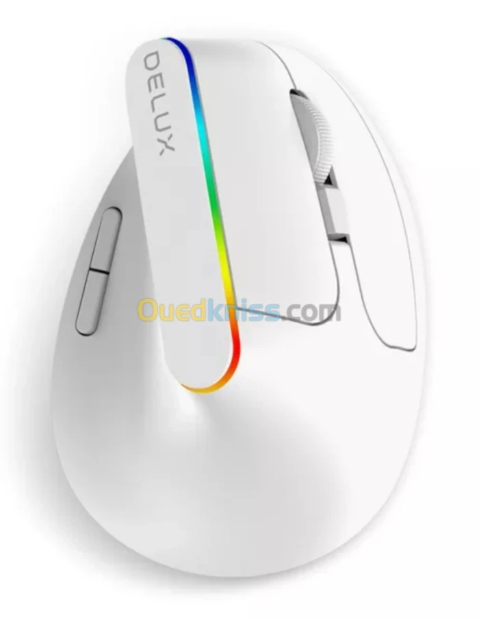 Souris sans fil DELUX RGB Verticale