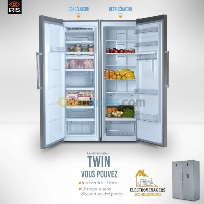 Réfrigérateur #IRIS style twin 610L