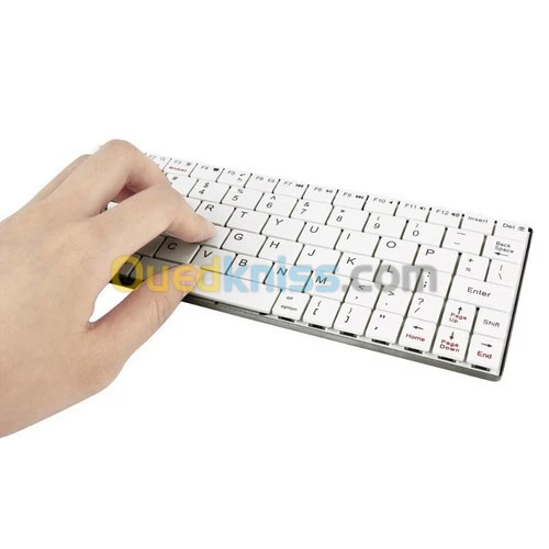 Clavier Bluetooth Ultra-mince 3.0 Couleur: Blanc HB2000