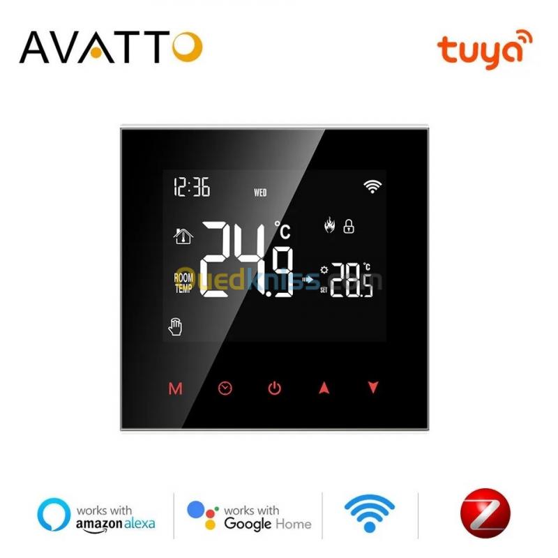  Thermostat wifi pour chaudière à gaz, fonctionne avec Tuya, smart Life, Compatible avec Alexa 