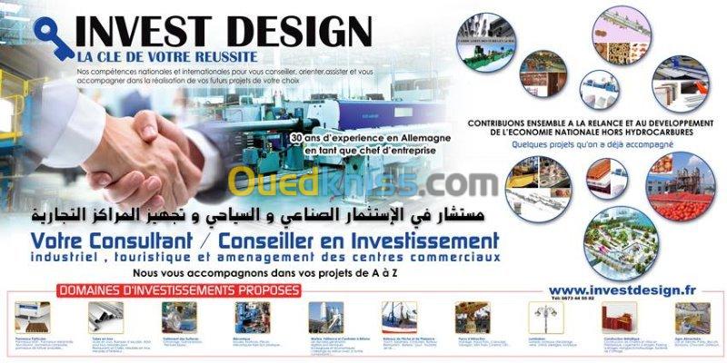  Conseiller/ Consultant en investissement industriel et touristique Algérie