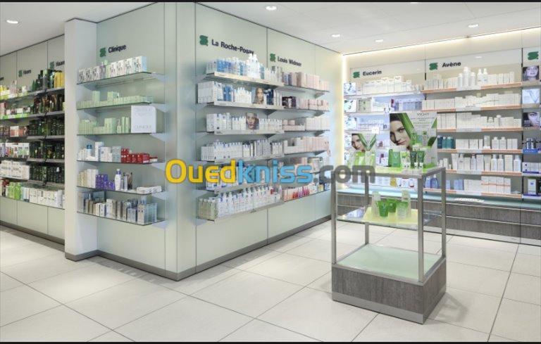  comptoir et étagère pharmacie algerie