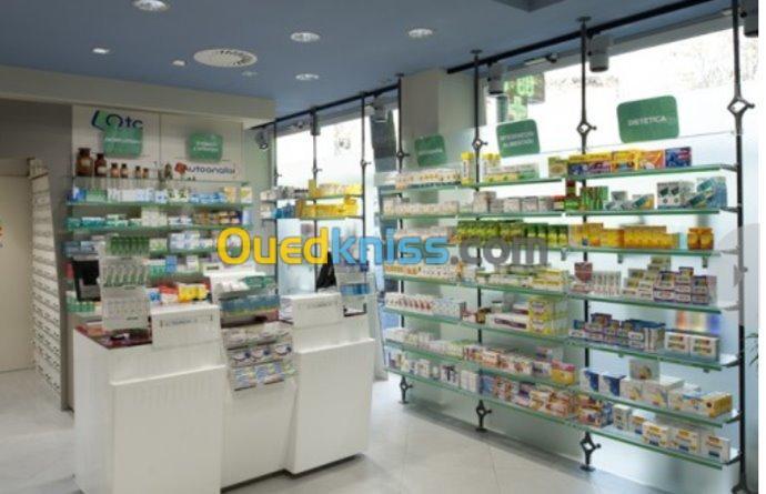 comptoir et étagère pharmacie algerie