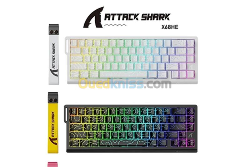 Clavier ATTACK SHARK X68 HE MAGNETIC SWITCH Rapid Trigger BLACK