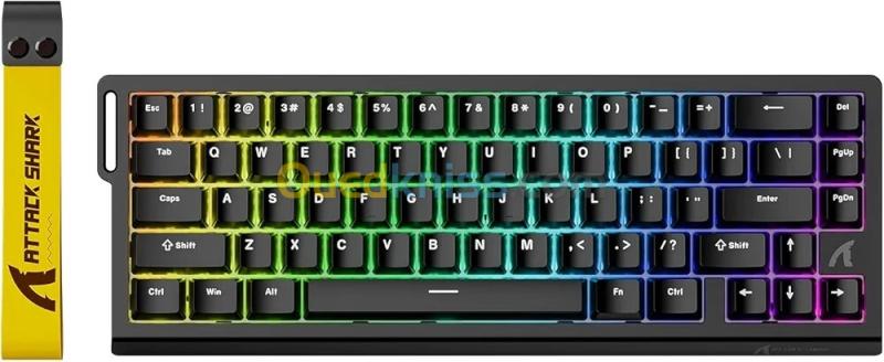Clavier ATTACK SHARK X68 HE MAGNETIC SWITCH Rapid Trigger BLACK 2