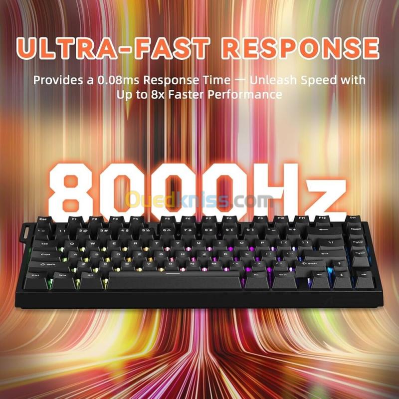 Clavier Attack Shark R82 HE (8KHz / Snap Tap / Rapid Trigger) 7