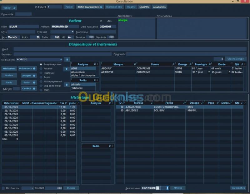 Logiciel médecin  5