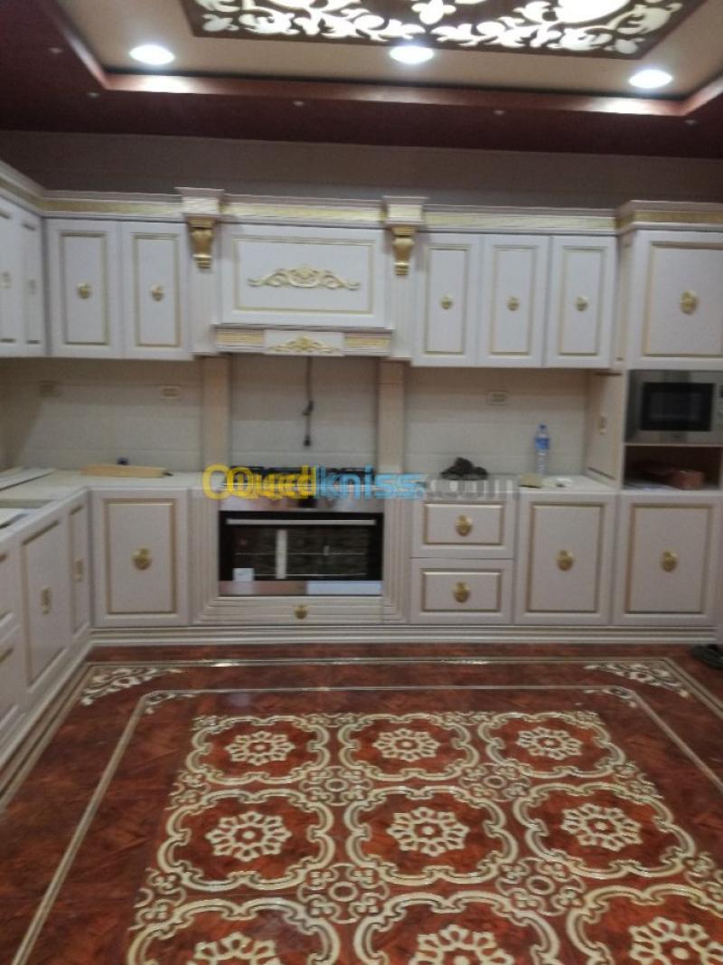 Meuble cuisine en bois massif Tarif et prix Algérie