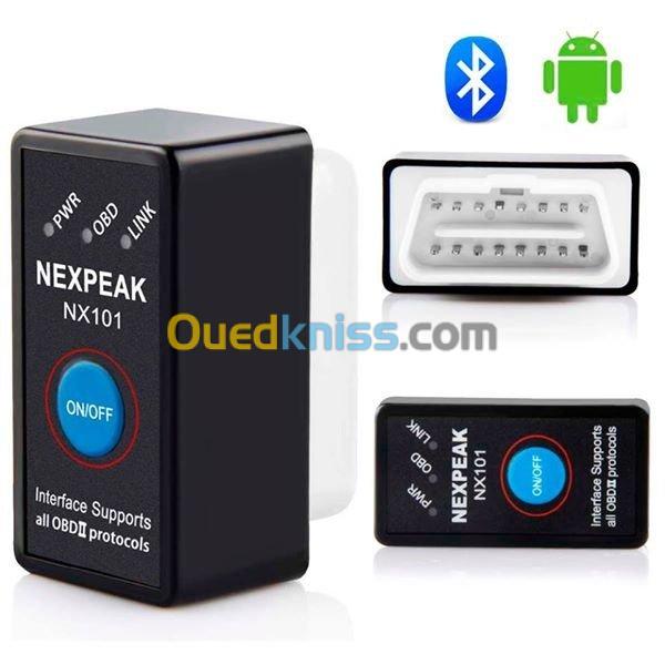 Scanner OBD2 Bluetooth ELM327 – Diagnostic Auto 12V, Compatible IOS/Android/Windows, Voitures Essence/diesel