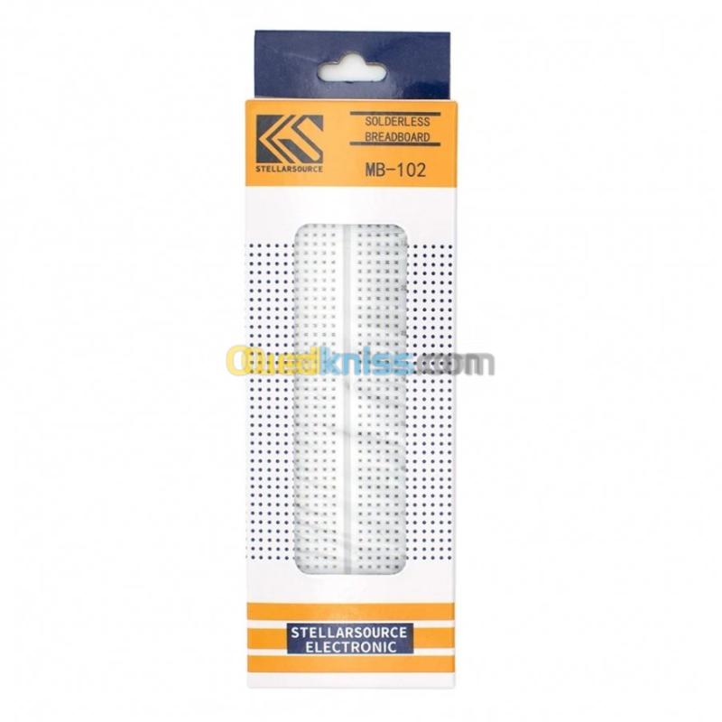 Kit Breadboard Sans Soudure HOMURY - 2x830 Pts + 2x400 Pts + 120 Fils Jumper - Pour Arduino, DIY