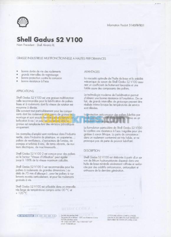 Shell Gadus S2 V100 3 (SEAU 18 KG)