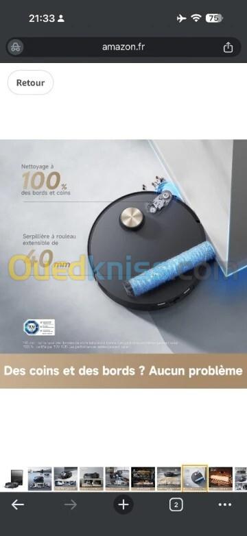 DREAME Aspirateur robot Aqua 10 Ultra Track Complete Noir 13