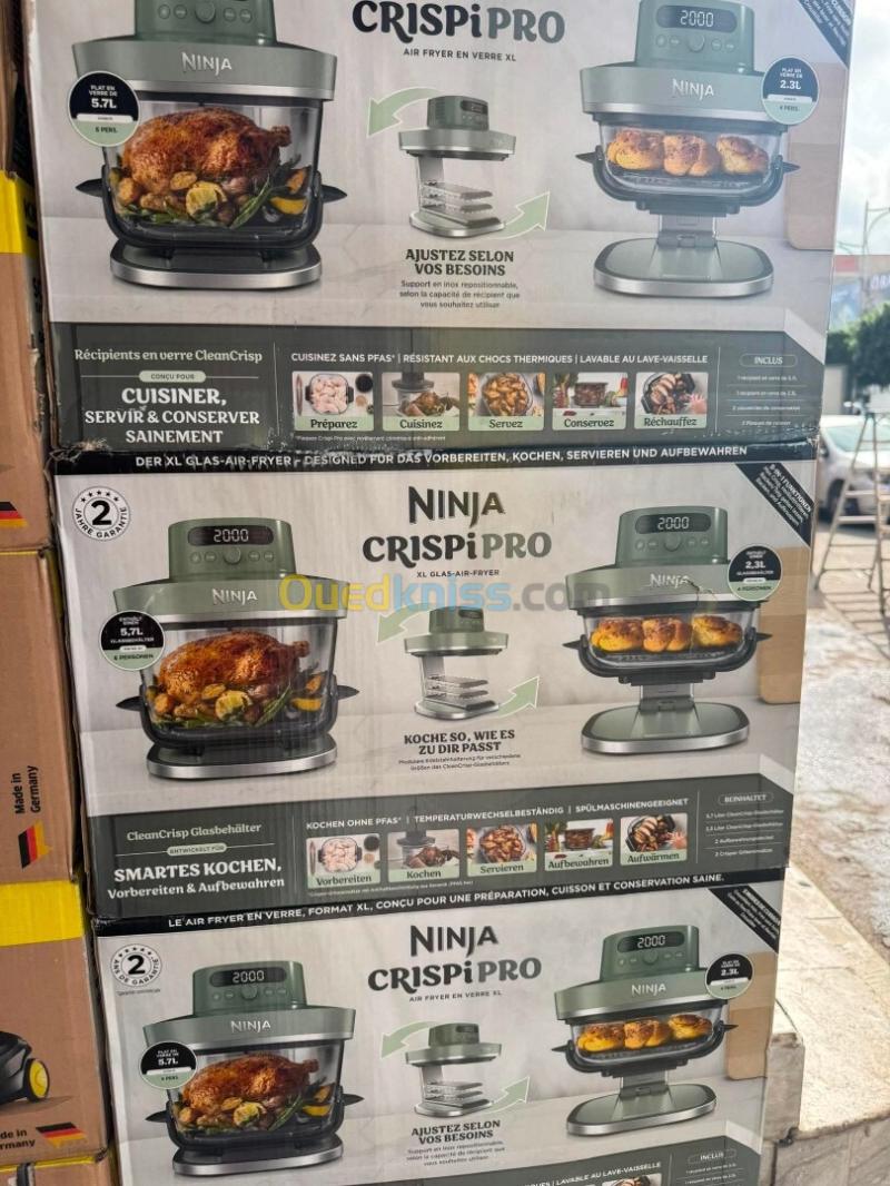 Ninja CRISPi PRO XL Friteuse sans huile bols 5,7l et 2,3l AS090EUGN