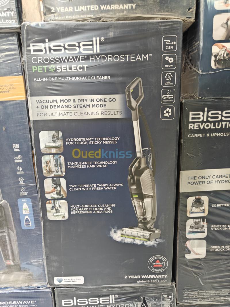 Aspirateur Bissell Crosswave Hydrosteam Pet Select Nettoyeur Multifonction