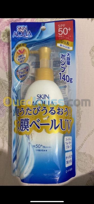  Écran solaire japonais skin aqua uv super moisture gel grand format 140gr