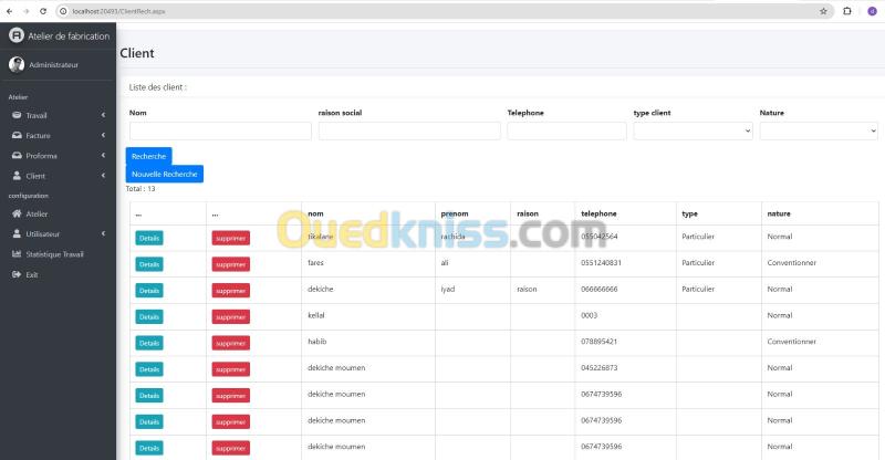 LOGICIEL GESTION ATELIER ET MAINTENANCE 5