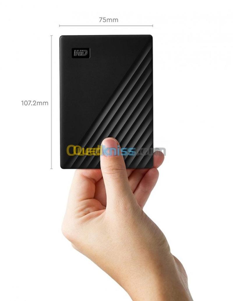 WD MY PASSPORT 5TB - DISQUE DUR EXTERNE HDD - USB 3.2 GEN 1 I USB 3.0 - BACKUP - ORIGINALE - BLACK 4