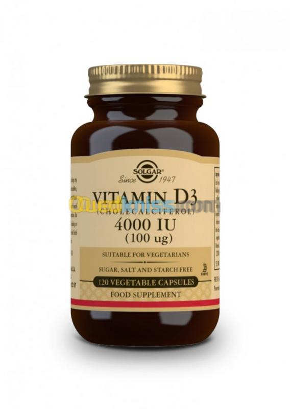  Solgar vitamine D3 4000 IU 100 mcg