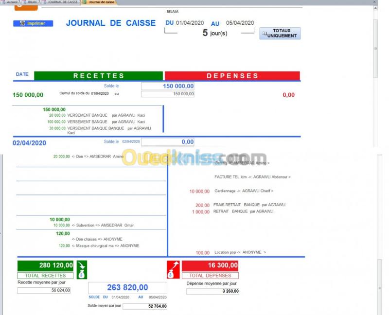 Logiciel de gestion d'une association  6