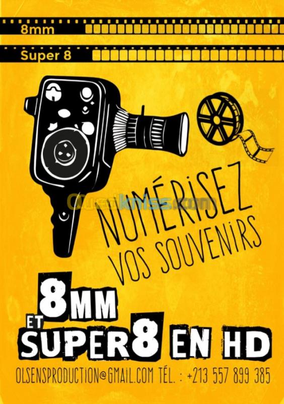  Numerisation de films 8mm et Super 8