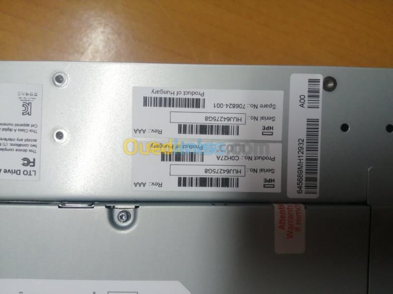 Lecteur de bande hp LTO-6 (VENDU) 7