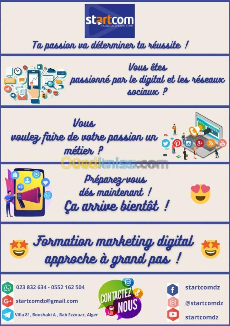 Formation en Digital Marketing Alger Bab ezzouar - Ouedkniss.com - Algérie