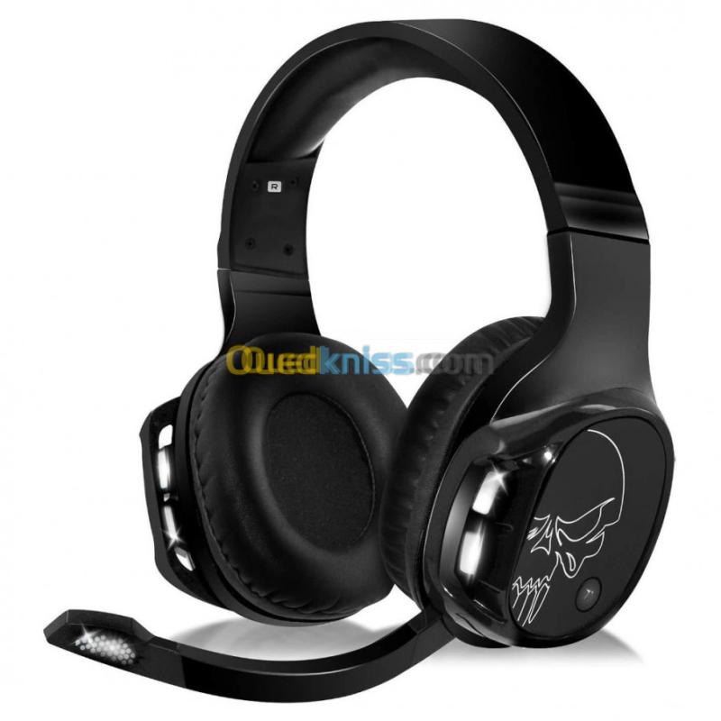 CASQUE GAMING SPIRIT OF GAMER XPERT H1100 -SANS FIL 2.4 GHz- VIRTUAL 7.1 - MICRO RÉTRACTABLE - NOIR