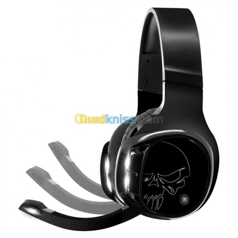 CASQUE GAMING SPIRIT OF GAMER XPERT H1100 -SANS FIL 2.4 GHz- VIRTUAL 7.1 - MICRO RÉTRACTABLE - NOIR 2