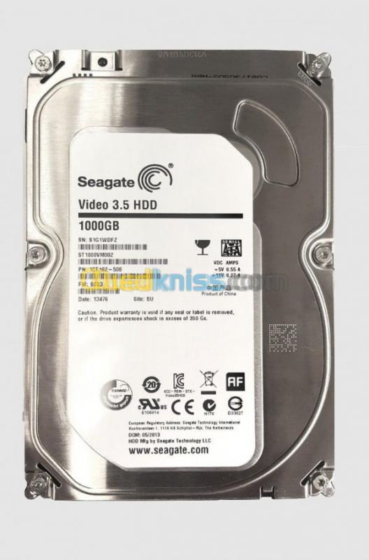 ST1000VM002 Seagate Disque Dur Video 3.5 HDD 1To