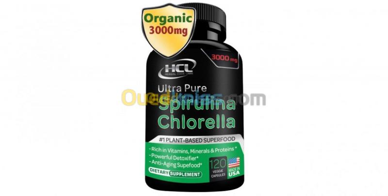  Chlorelle & Spiruline Ultra-Pur 3000mg