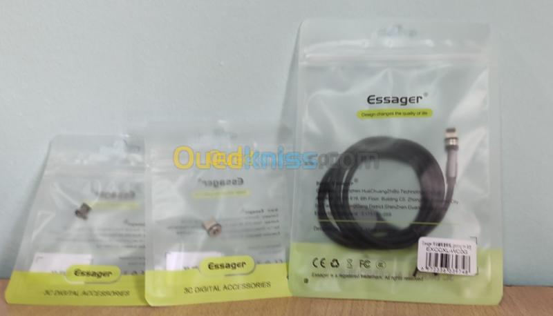  Essager– Câble magnétique rotatif 360°