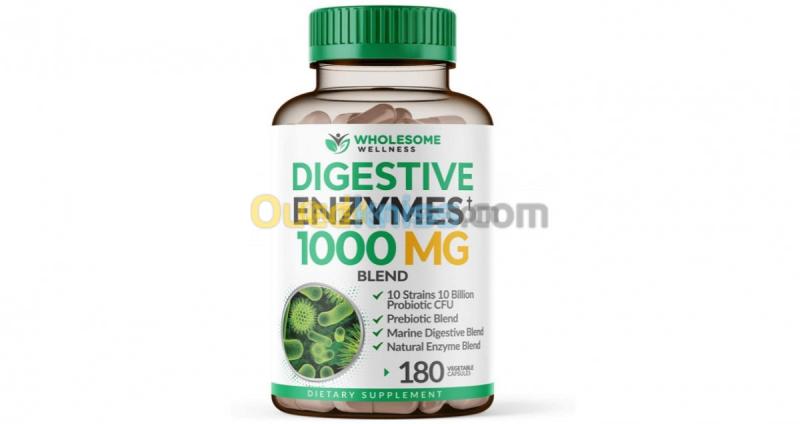  Enzymes Digestives Naturelles 1000mg