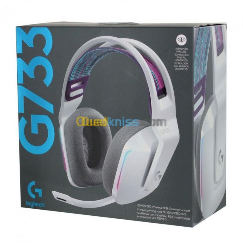 CASQUE LOGITECH SANS FIL RGB GAMING G733 WHITE - Oran Algérie