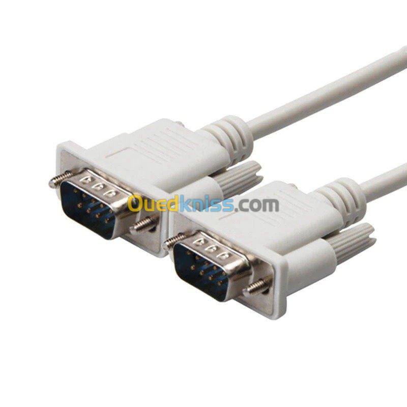 Câble DB 09 RS232 COM M/M - F/F 1.5Metre 