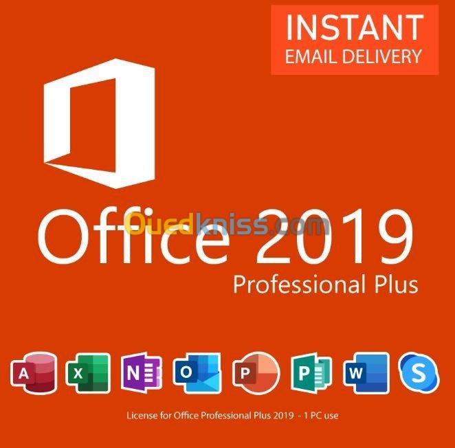  Clé d'activation Windows 10,11 Pro et Office 2019,2021 (online activation)