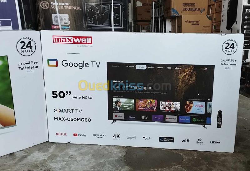  TV maxwell 50pouce 4K smart Google TV / simple