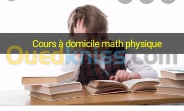 Cours à domicile math physique chimie 