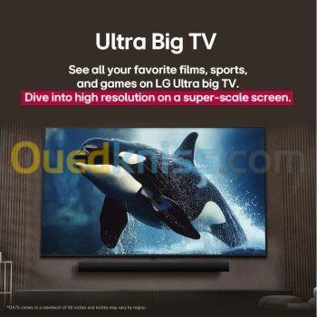 TELEVISEUR LG 55" 80A SMART TV WEB OS UHD NANO CELL 9